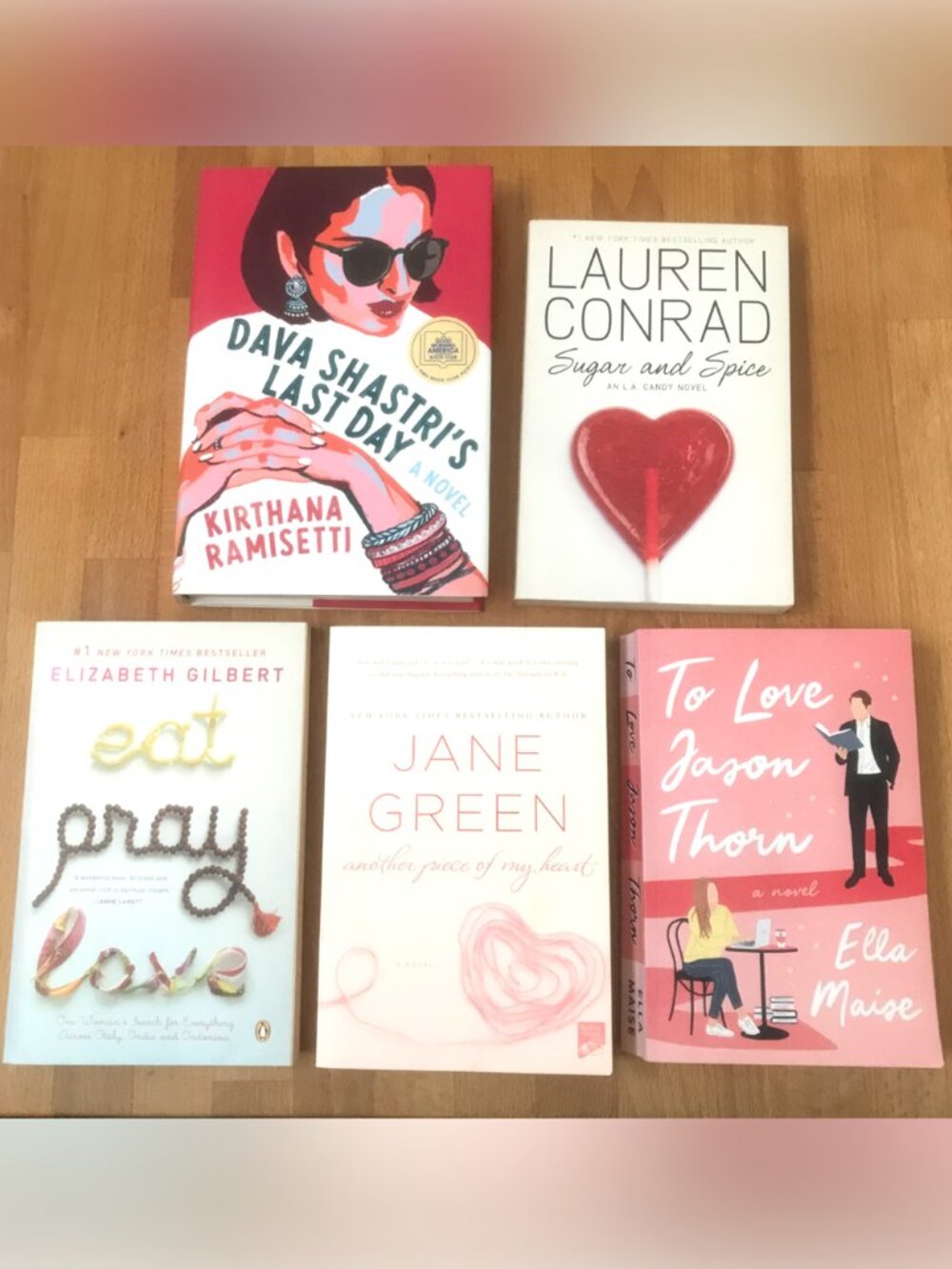 5 Book Bundle featuring Romance & Fiction Novels - Eat Pray Love -
